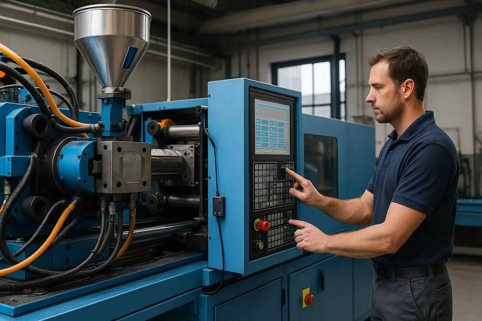 como programar una maquina inyectora de plastico