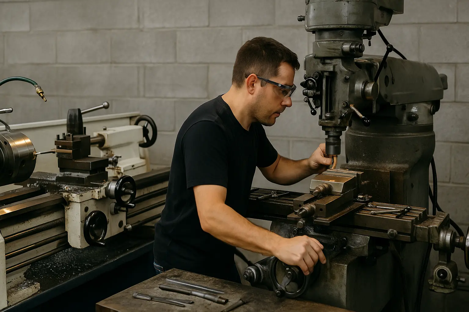 decidir torno vs fresadora en taller pequeño