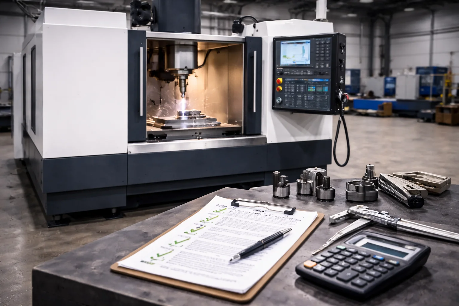 Centro de mecanizado CNC (VMC): checklist de compra