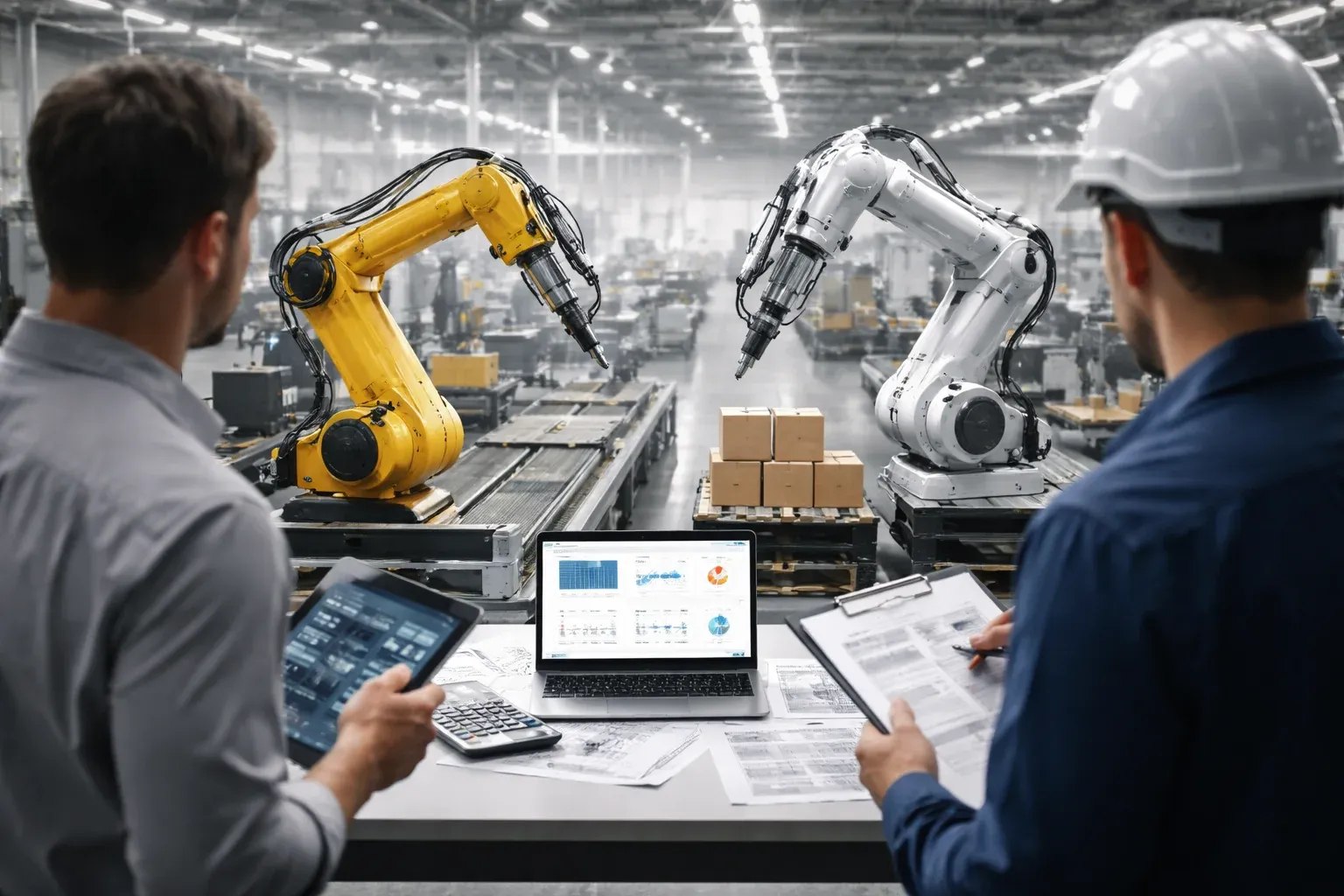 Cotiza un sistema de automatización robótica industrial con robots de alta precisión y carga útil optimizada para maximizar la productividad de tu planta.