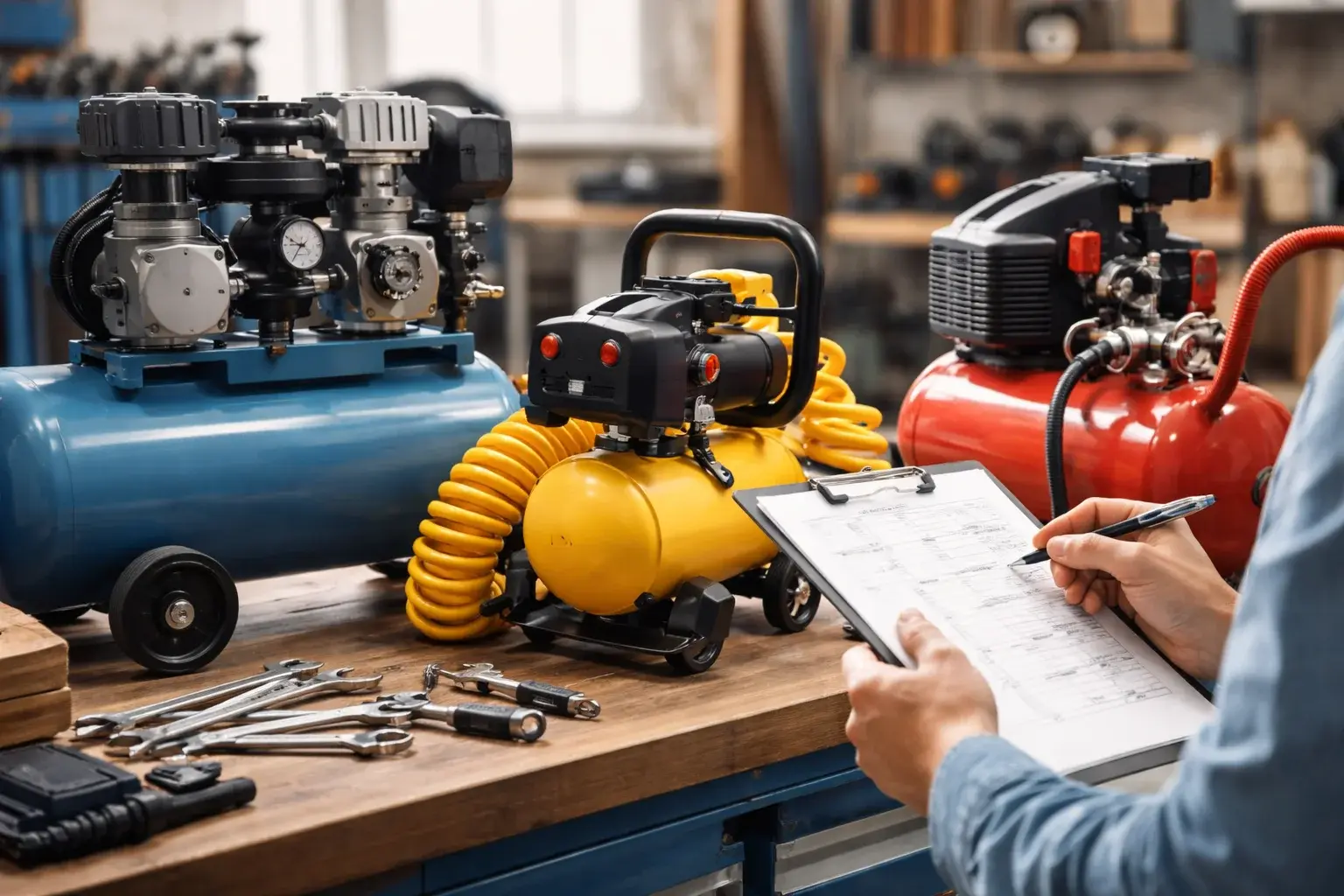 Compare los mejores Tipos de Compresores de Aire industriales y solicite una cotización personalizada para optimizar la eficiencia y los costos operativos de su planta.