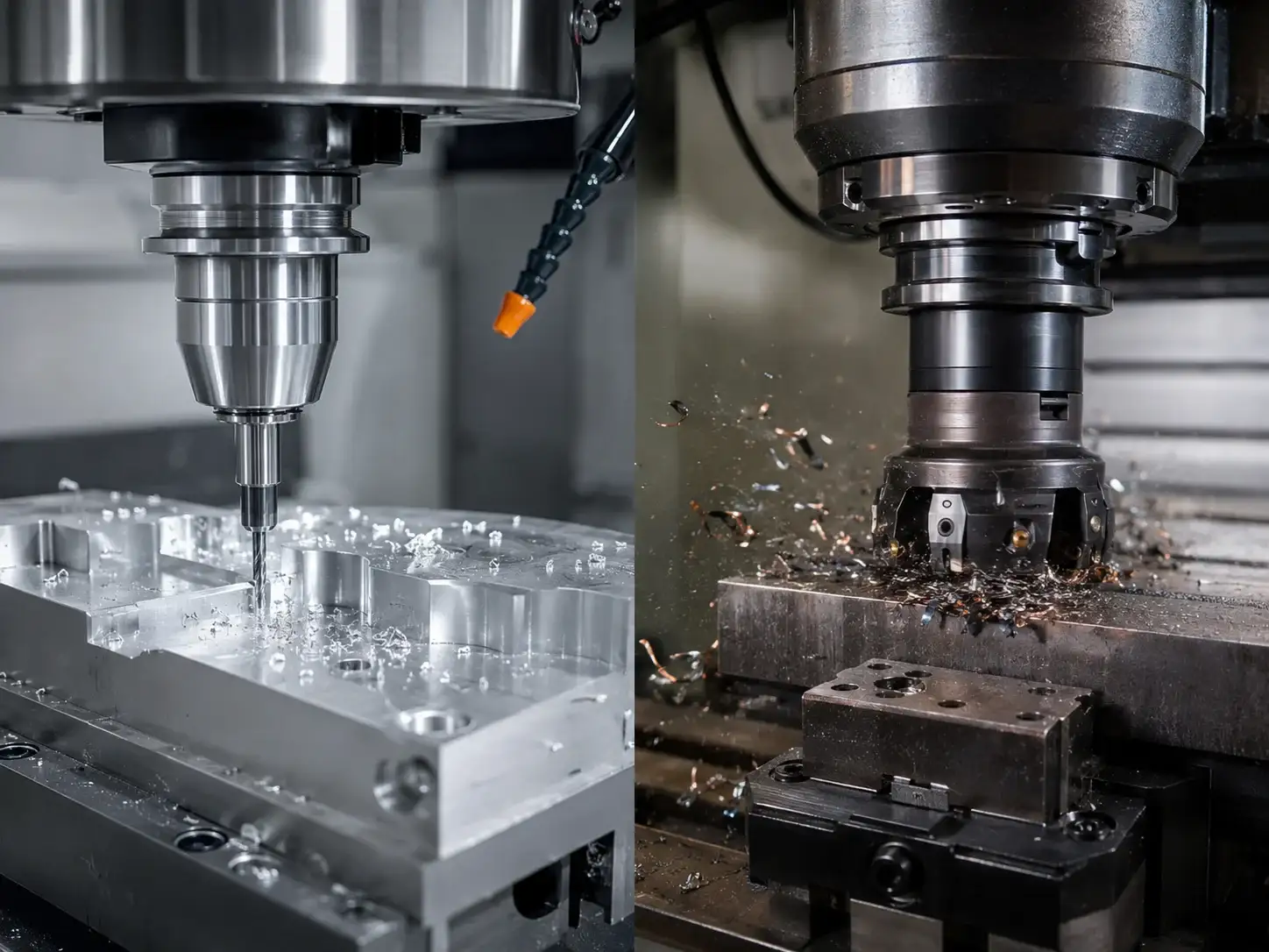 RPM del husillo CNC para aluminio y acero