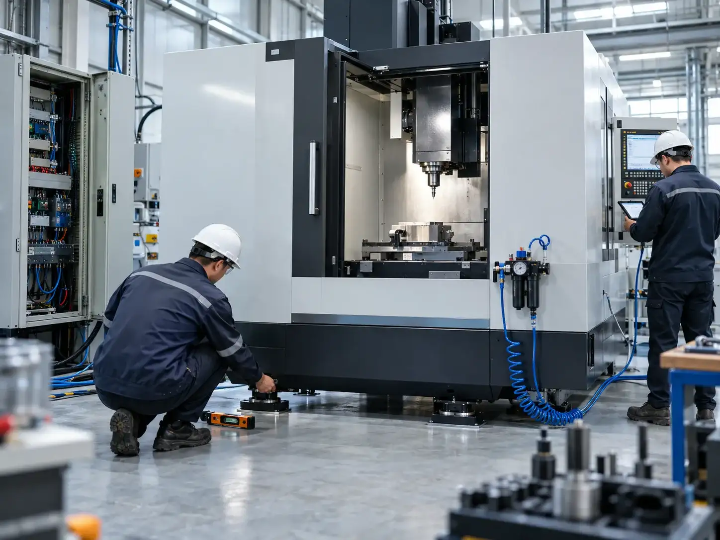 instalación de máquinas CNC