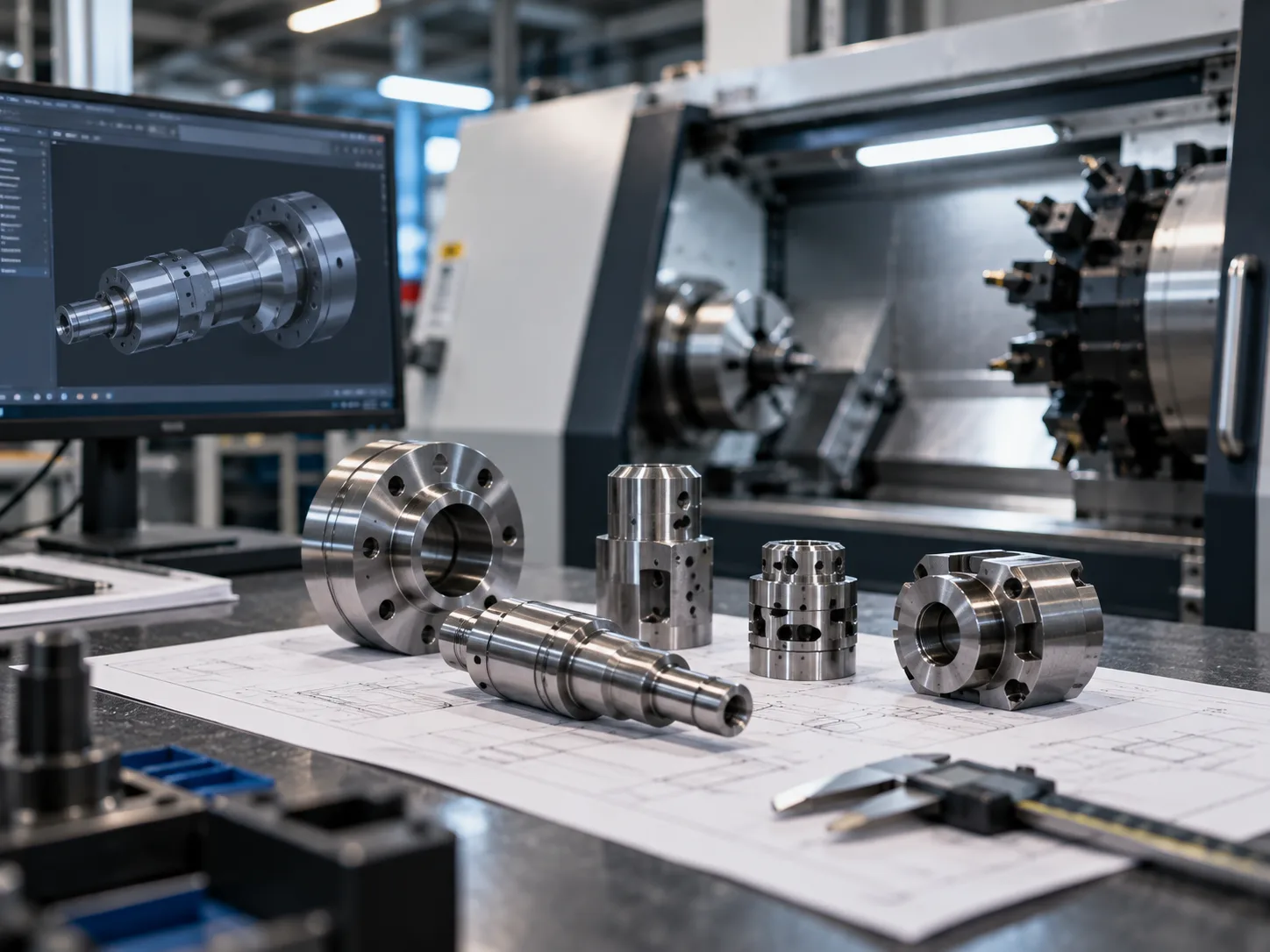 ejes X, Y y Z en torno CNC
